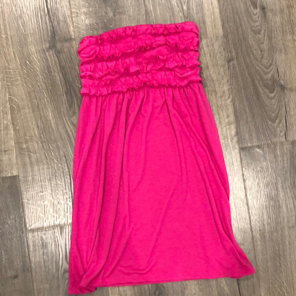 Ruffle bandeau cover up